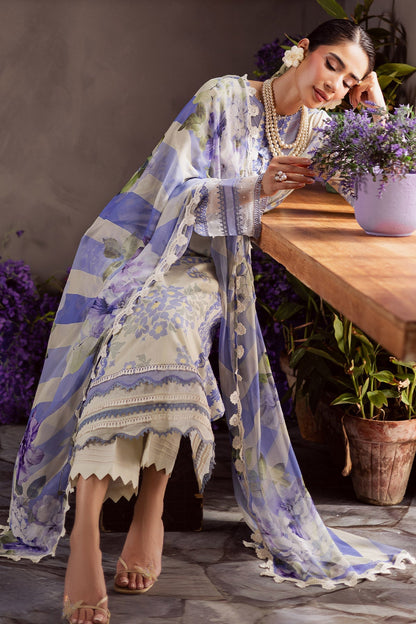 Nureh | Signature Prints 26 | SP-159 - Luxury Dress - available at Maria Faisal in UK and USA.