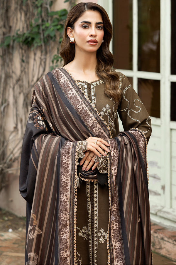 Farasha | Eminence Khaddar 25 | Stonepetal - Casual Dress - available at Maria Faisal in UK and USA.