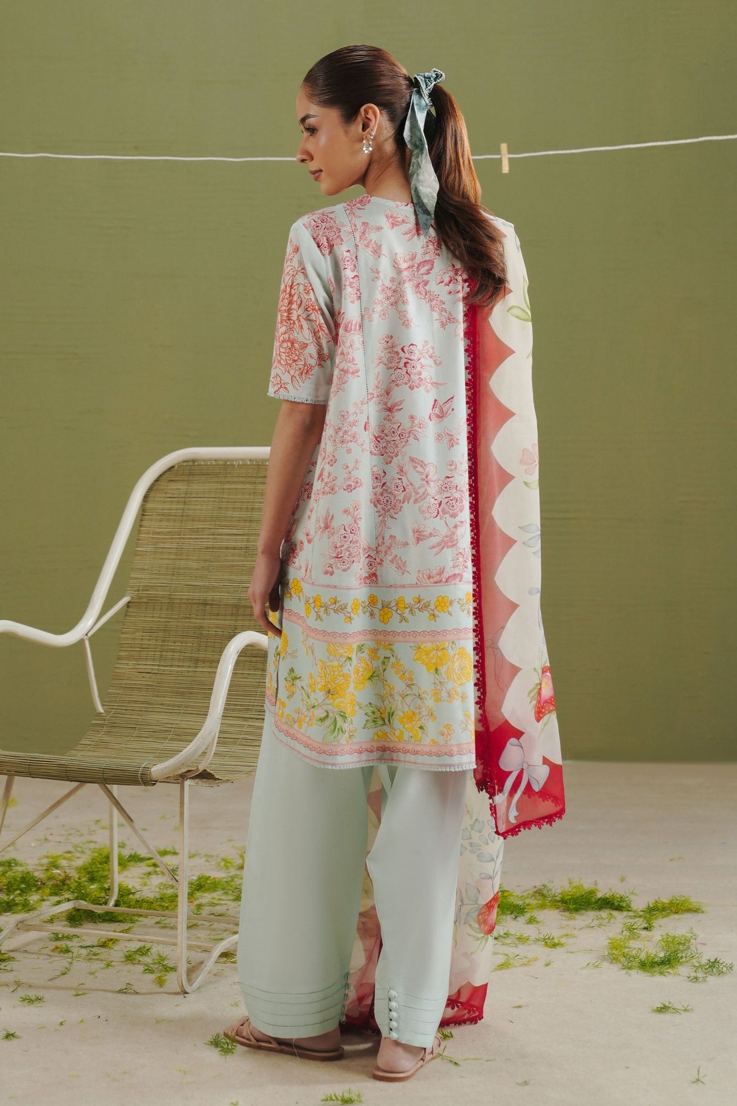 Zara Shahjahan | Coco Prints 26 | Elvo-4B - Casual Dress - available at Maria Faisal in UK and USA.