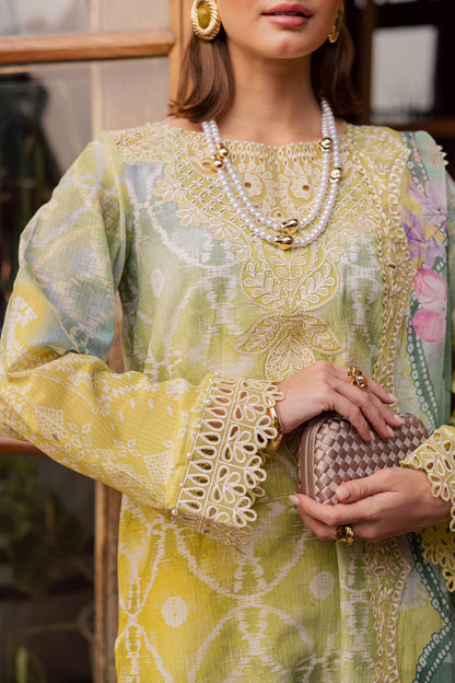 Nureh | Gardenia Lawn 26 |NSG-207 - Dress - available at Maria Faisal in UK and USA.