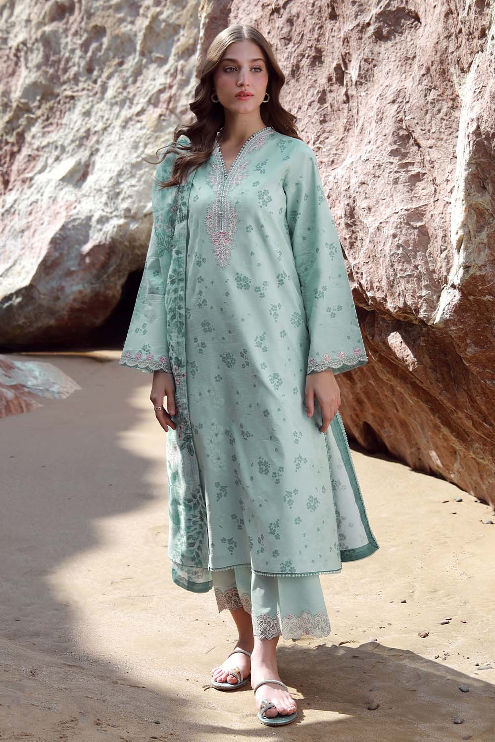 Seran | Afsanah Lawn 25 | NYLA by Maria Faisal - Registered Vendor of : Seran - type : Ladies Clothes - 100% original wedding dresses