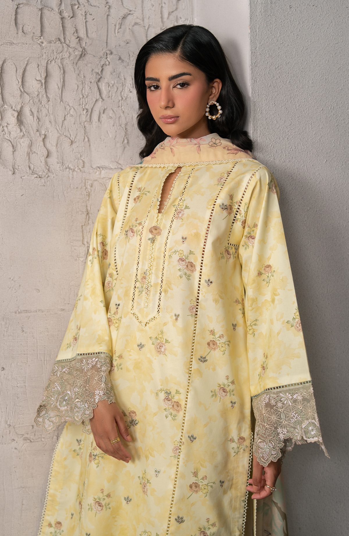Seran | Selure Lawn | Cielle - Luxury Dress - available at Maria Faisal in UK and USA.