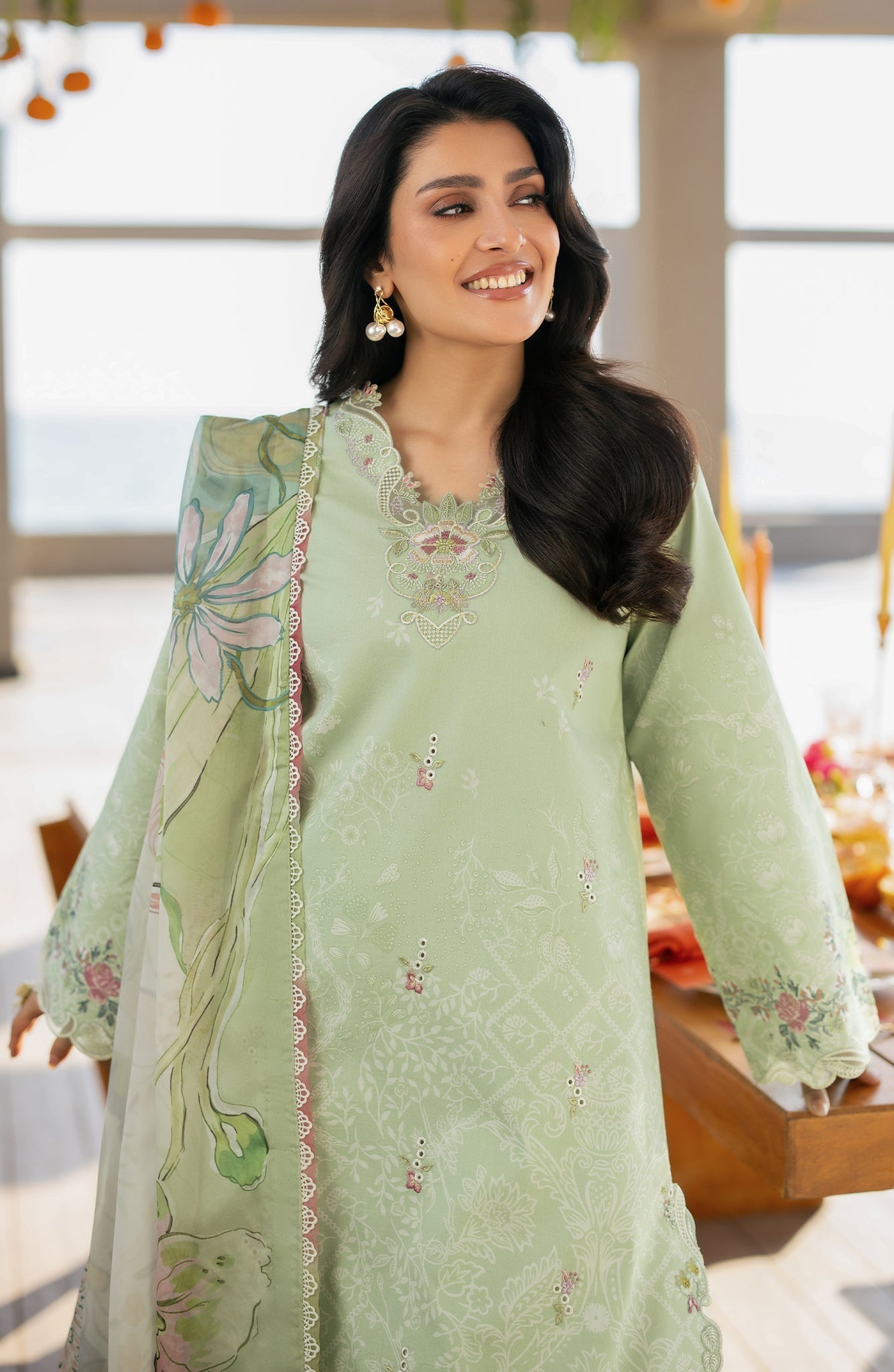 Seran | Afsanah Lawn |  Masha - Luxury Dress - available at Maria Faisal in UK and USA.