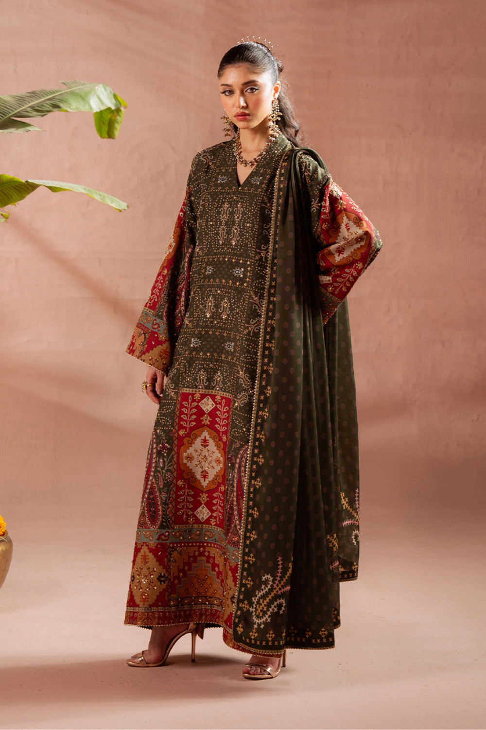 Saira Rizwan | Ramadan Edit 26 | MINA- SRRSP-26-08 - Dress - available at Maria Faisal in UK and USA.