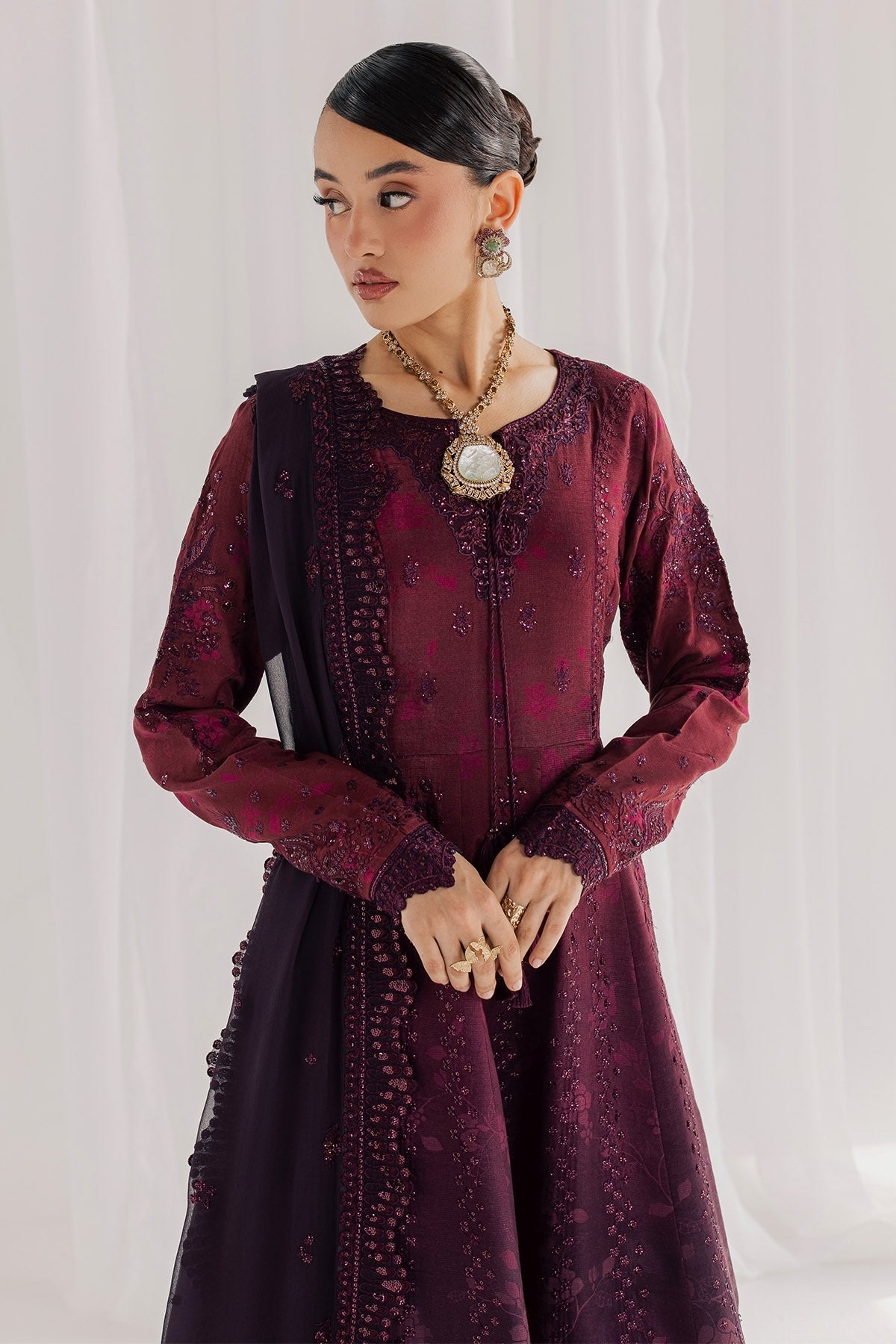 Nureh | Fancy Formal 26 | NP-810 - Formal Dress - available at Maria Faisal in UK and USA.