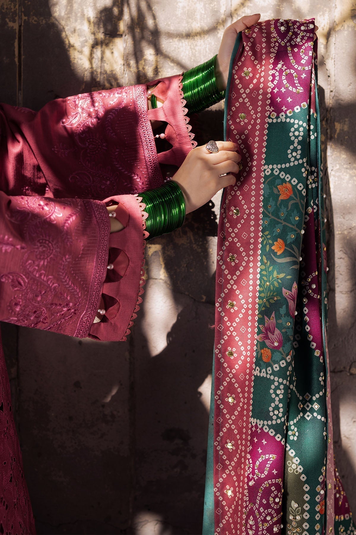 Nureh | Bazaar Winter 24 | NE-113 - Designer Dress with Intricate embroidery and embellishments. Shop elegent wedding dress at Maria Faisal.