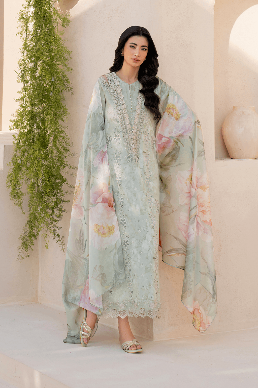 Iznik | Festive Lawn 25 | EFL-07 by Maria Faisal - Registered Vendor of : Iznik - type : Ladies Clothes - 100% original wedding dresses