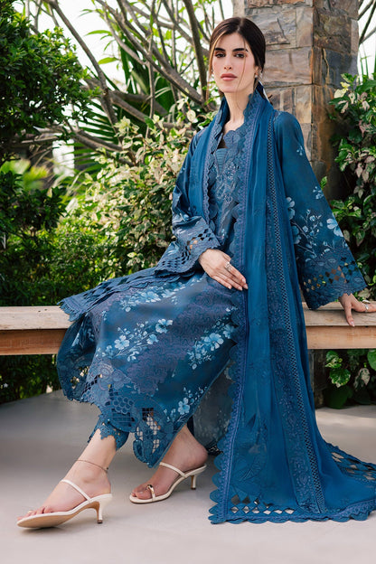 Nureh | Raha Lawn | NE-260 - Luxury Dress - available at Maria Faisal in UK and USA.