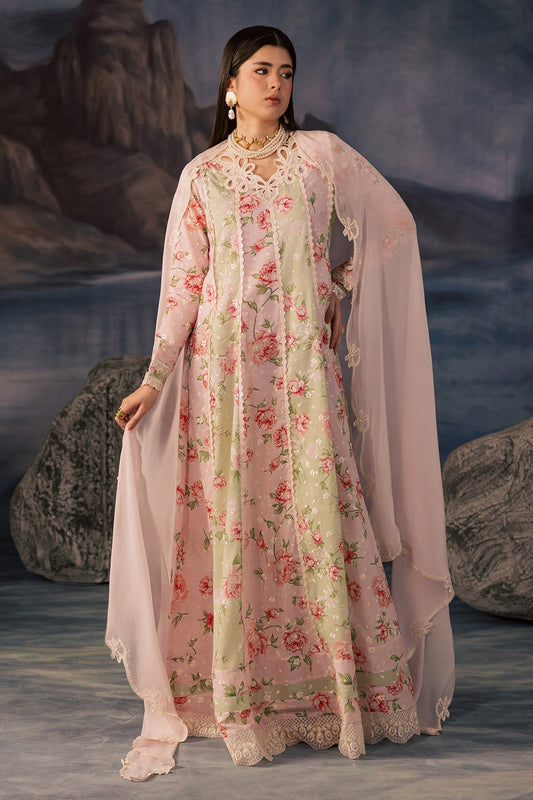 Nureh | Shades of Summer | NP-793 - Luxury Dress - available at Maria Faisal in UK and USA.