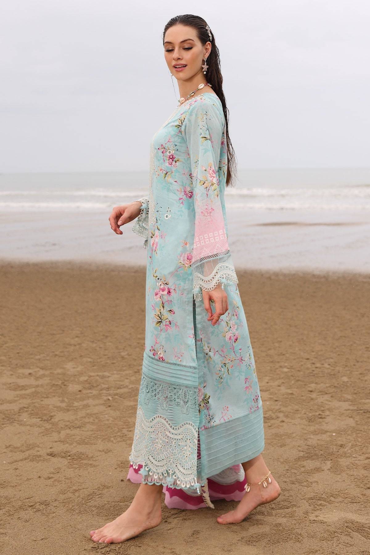 Nureh | Gardenia Embroidered Lawn 25 | NSG-173 by Maria Faisal - Registered Vendor of : Nureh - type : Ladies Clothes - 100% original wedding dresses