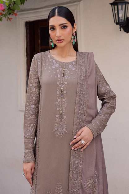 NE-201 – authentic Pakistani dress from the Exclusive Leather Peach collection for women in the UK