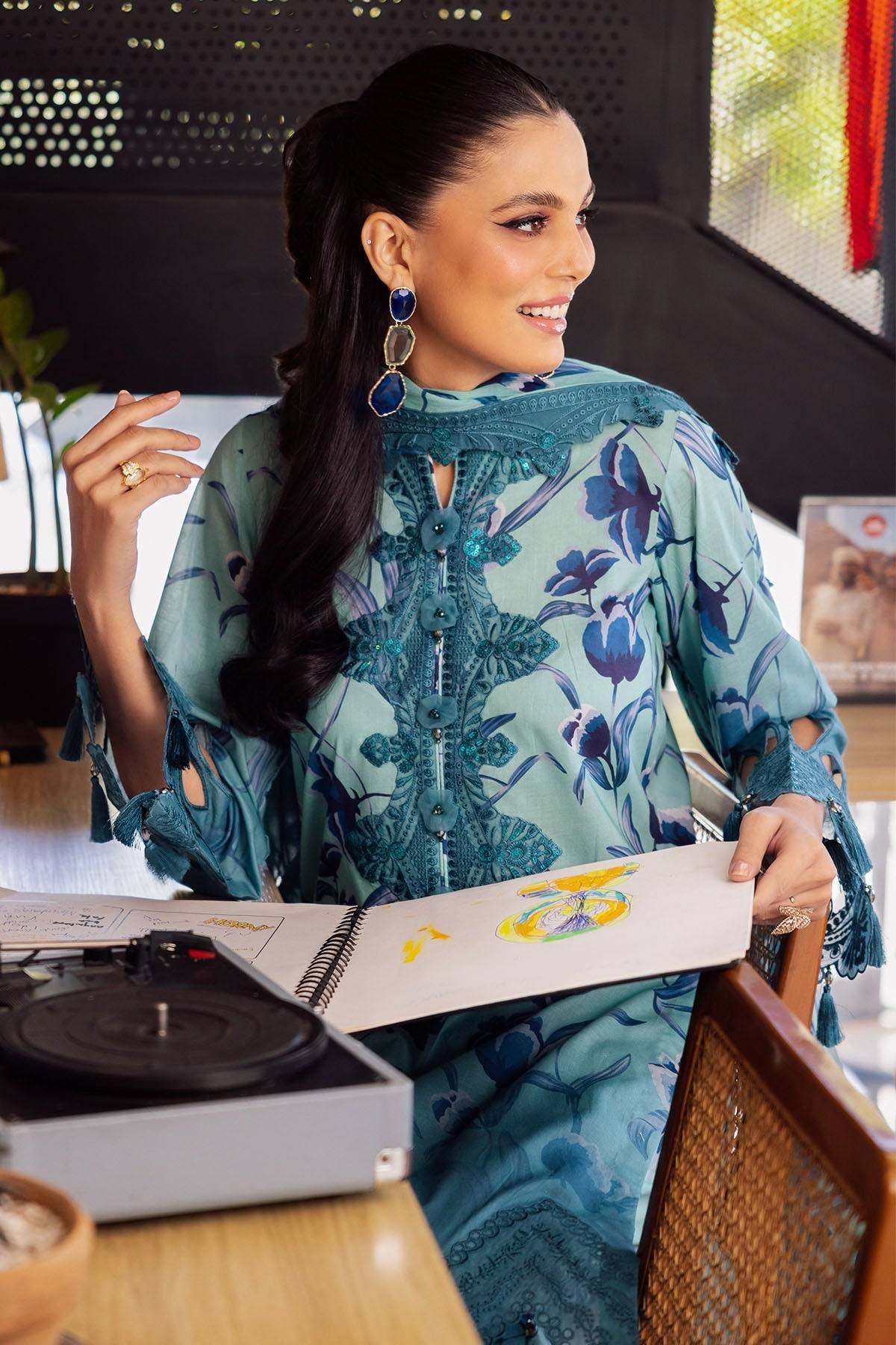 Nureh | Glam Girl Lawn | GL-08 by Maria Faisal - Registered Vendor of : Nureh - type : Ladies Clothes - 100% original wedding dresses