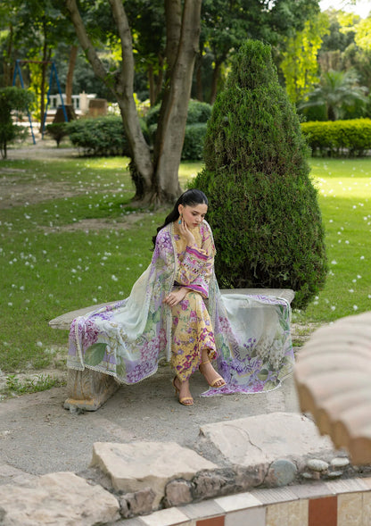 Elaf Premium | Signature Embroidered Lawn with Chiffon Collection 26 | ESG-7A STELLA - Luxury Dress - available at Maria Faisal in UK and USA.