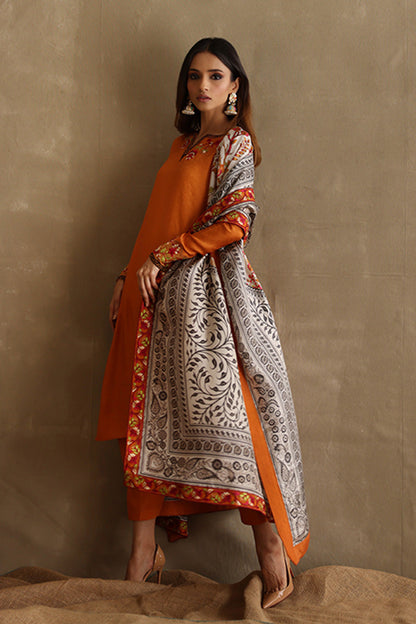Mina Hasan | Signature Pret | Aafrah - Luxury Dress - available at Maria Faisal in UK and USA.