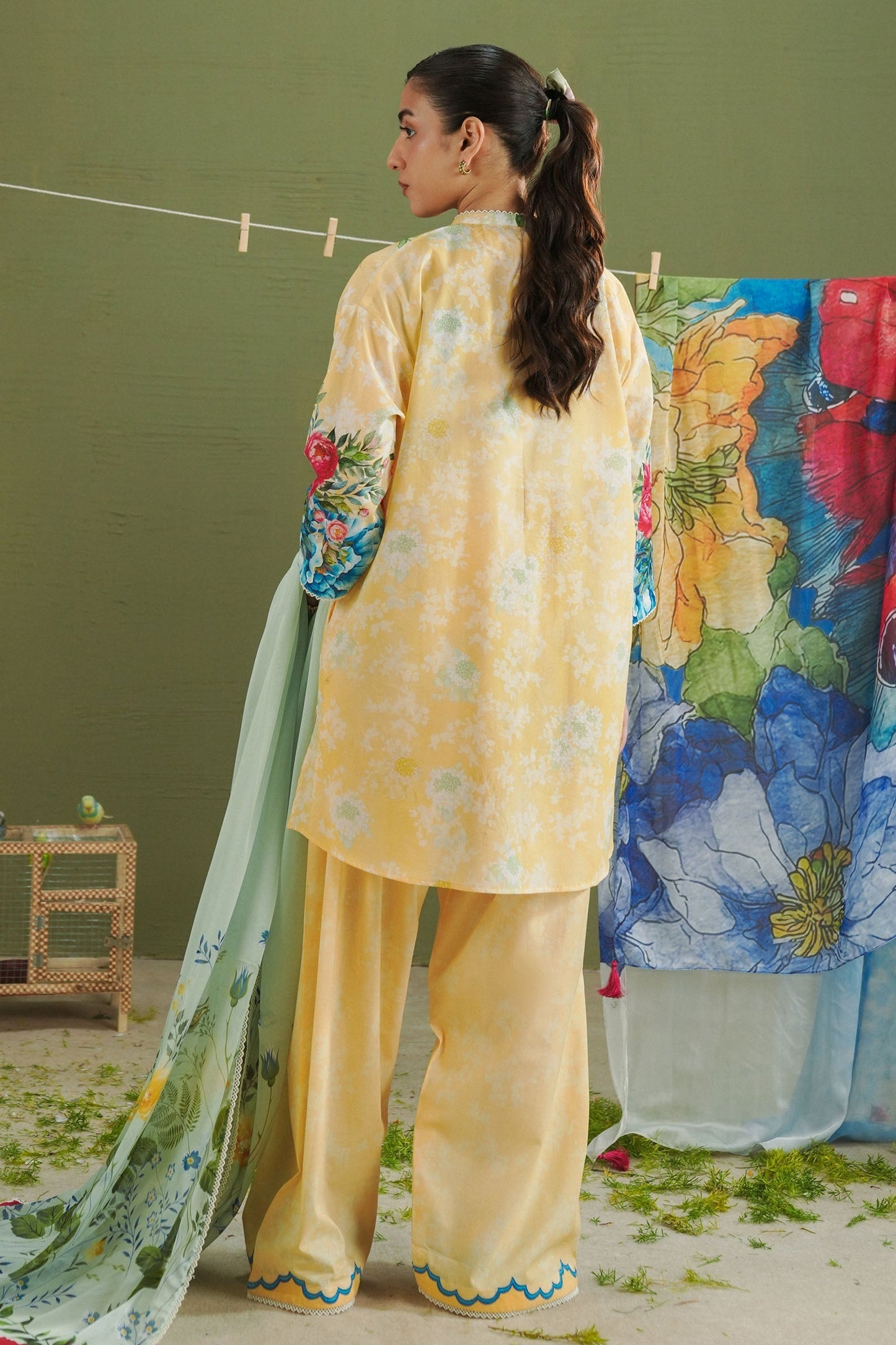 Zara Shahjahan | Coco Prints 26 | Ayla-8A - Casual Dress - available at Maria Faisal in UK and USA.
