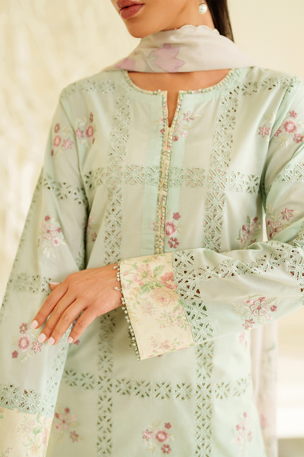 Iznik | lawn 26 | UE-531 - Dress - available at Maria Faisal in UK and USA.