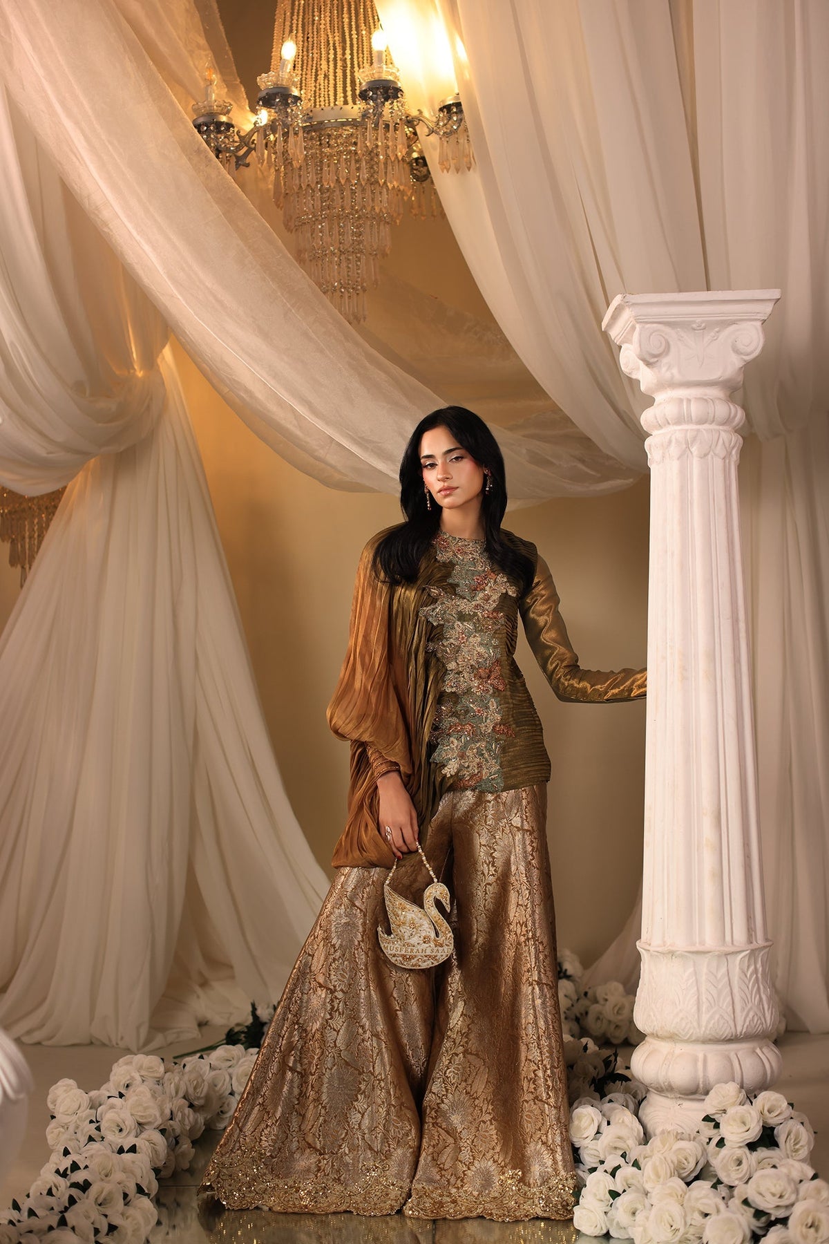 Musferah Saad | Casa Blance |Avant Garde - Bridal Dress - available at Maria Faisal in UK and USA.