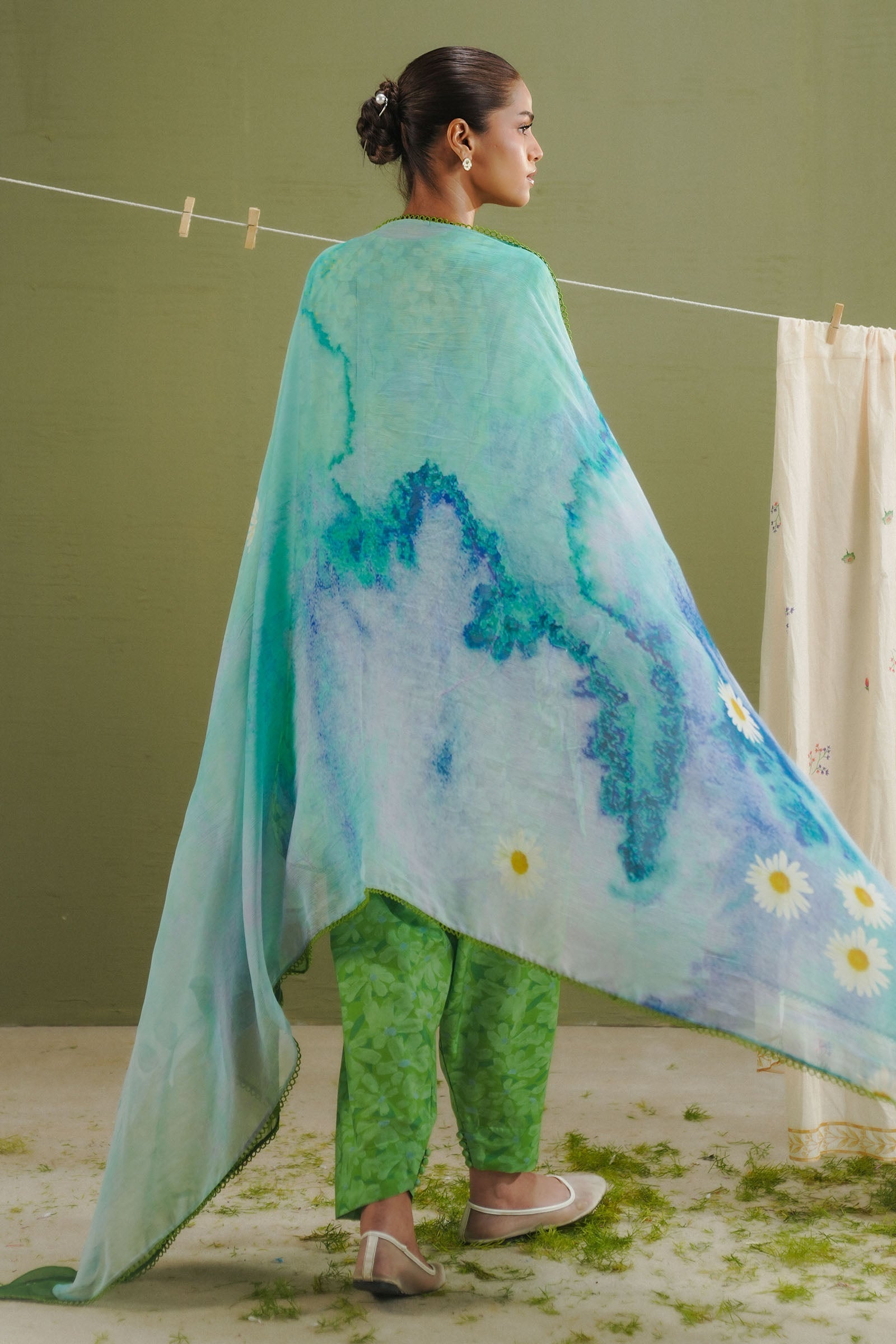Zara Shahjahan | Coco Prints 26 | Kael-7B - Casual Dress - available at Maria Faisal in UK and USA.