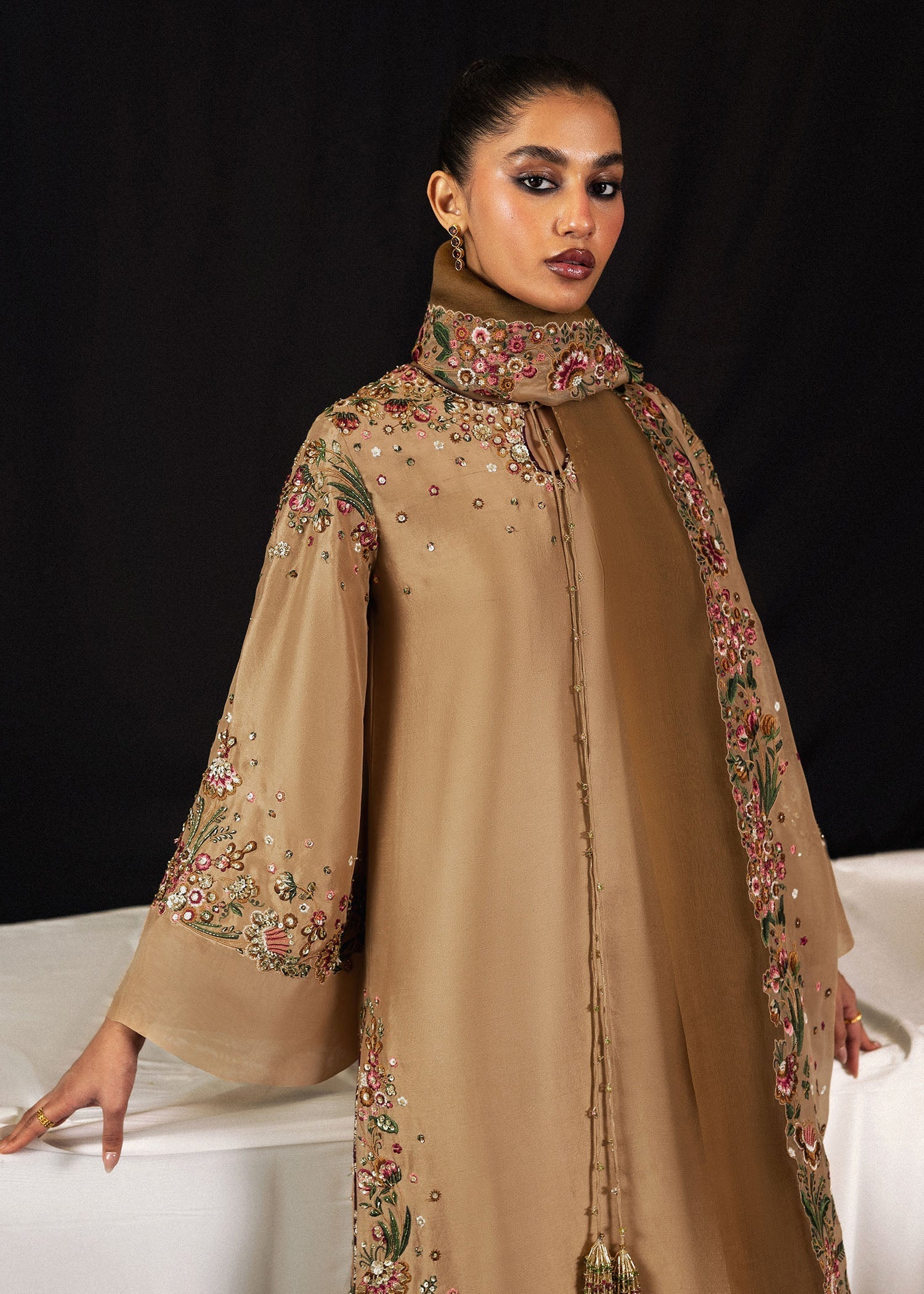 Hussain Rehar | Luxury Pret 26 | Aurelia - Luxury Dress - available at Maria Faisal in UK and USA.