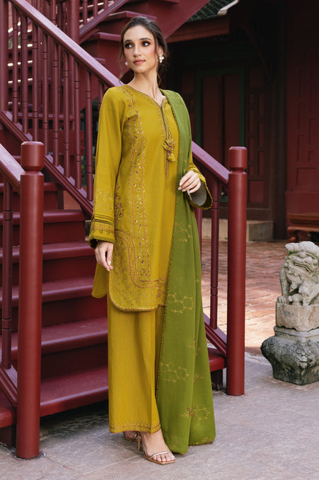 Naqshi | Nuri Khaddar Velvet Marina | Shanara - Luxury Dress - available at Maria Faisal in UK and USA.