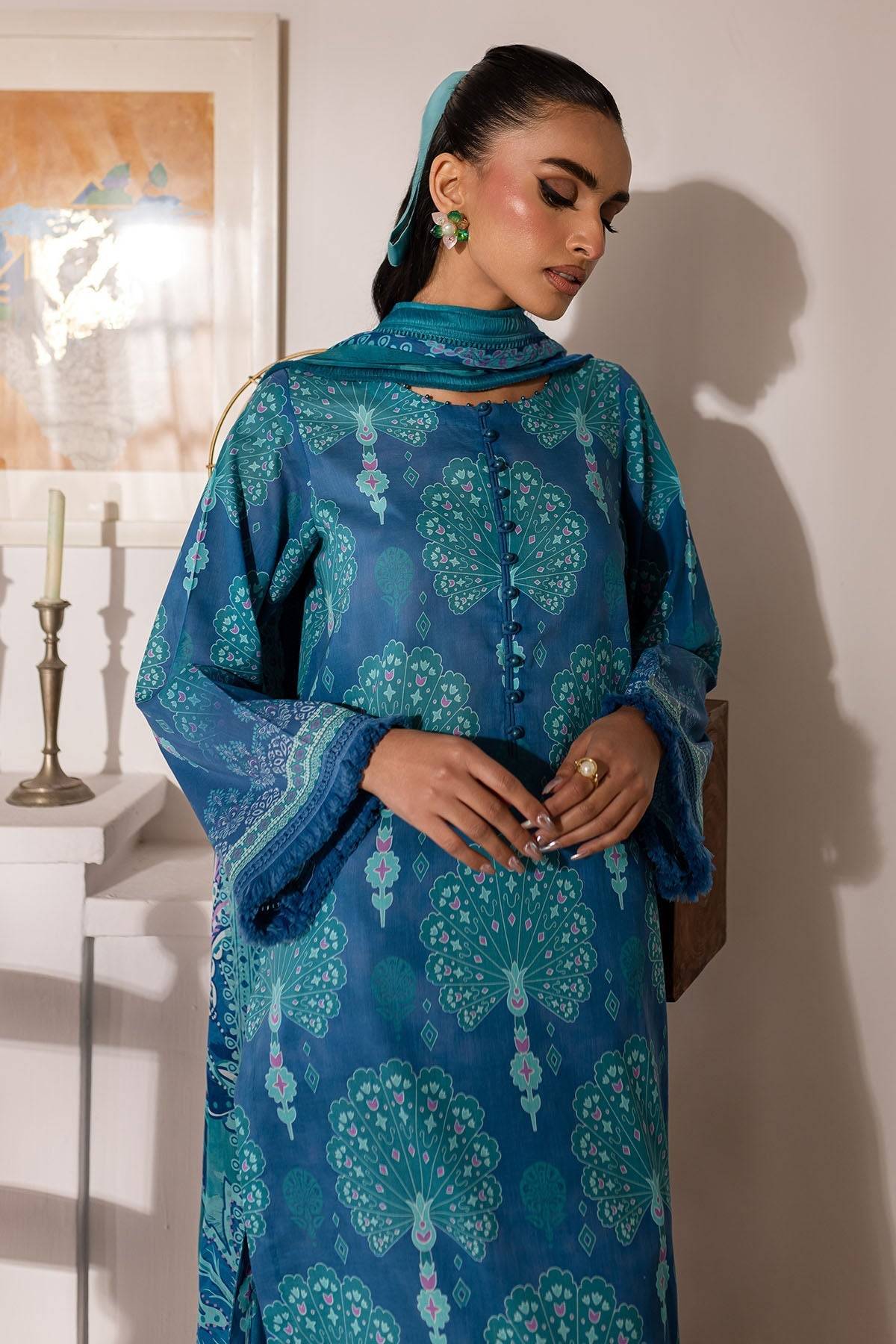 Nureh | Printed Lawn 25 | SP-145 by Maria Faisal - Registered Vendor of : Nureh - type : Ladies Clothes - 100% original wedding dresses