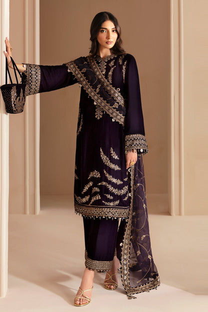 Jazmin | Velvet Edit 24 | Velvet Formal VF-2026 - Ladies Clothes - Maria Faisal