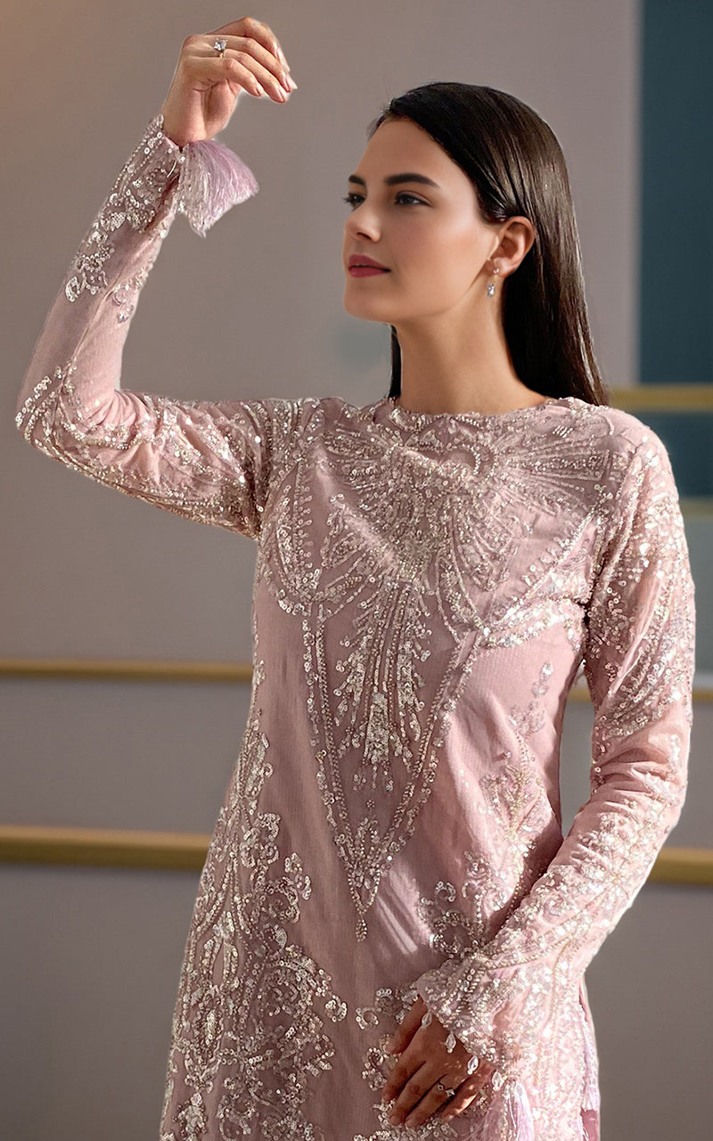 Threads and Motifs | Formal Dresses 25 | Net Embroidered Shirt
