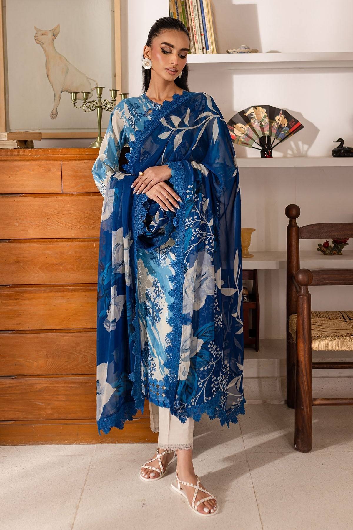 Nureh | Printed Lawn 25 | SP-148 by Maria Faisal - Registered Vendor of : Nureh - type : Ladies Clothes - 100% original wedding dresses