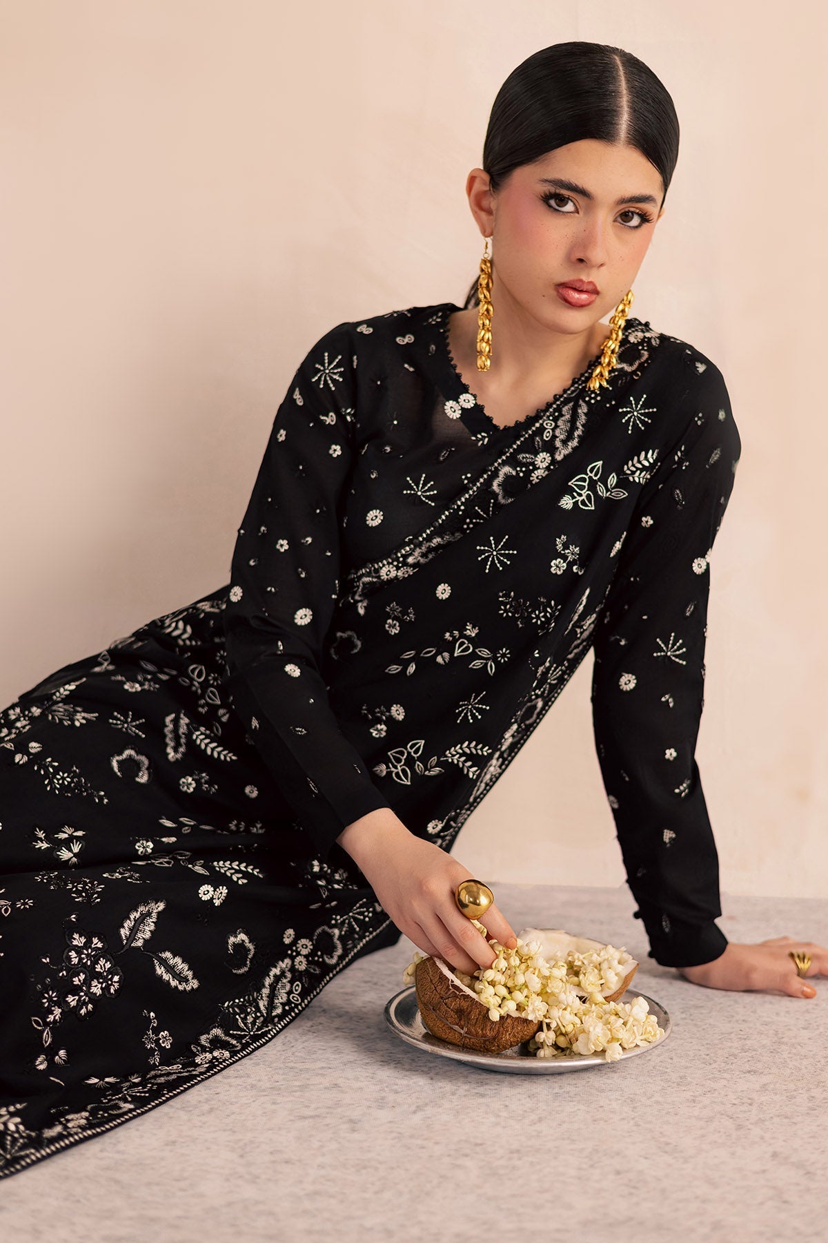 Nureh | Shades of Summer | NP-794 - Luxury Dress - available at Maria Faisal in UK and USA.