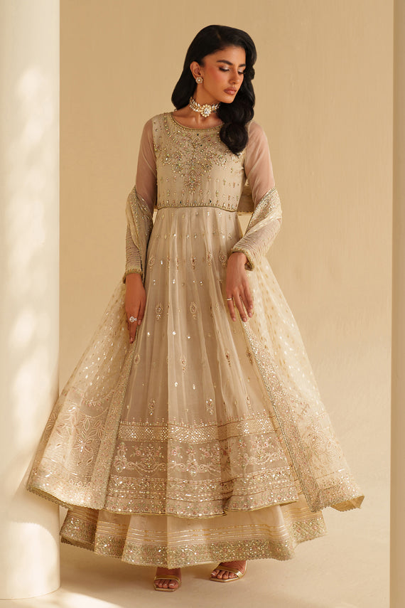 Naqshi | Feemora Organza Raw Silk | Aroha - Formal Dress - available at Maria Faisal in UK and USA.