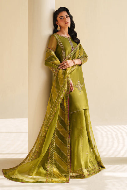 Naqshi | Feemora Organza Raw Silk | Feeha - Formal Dress - available at Maria Faisal in UK and USA.