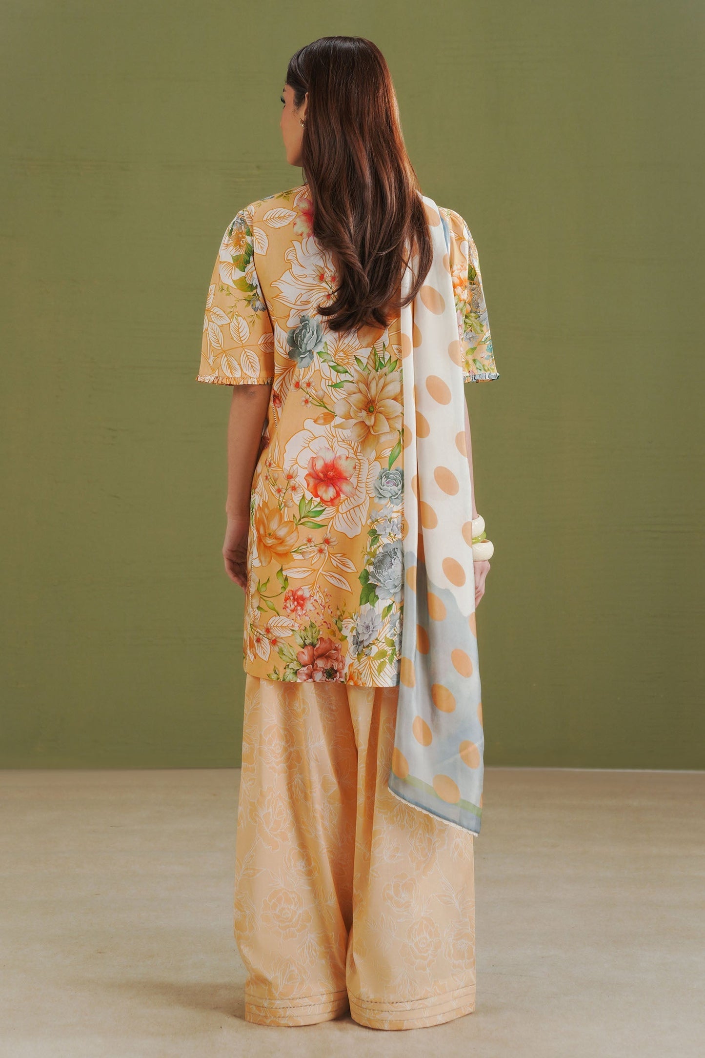 Zara Shahjahan | Coco Prints 26 | Elix-9B - Casual Dress - available at Maria Faisal in UK and USA.