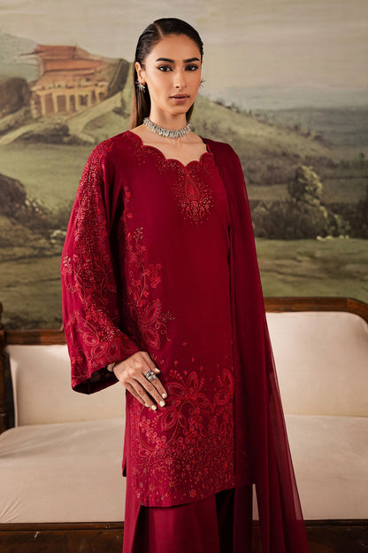 Nureh | Shades of Winter | NP-675 - Casual Dress - available at Maria Faisal in UK and USA.