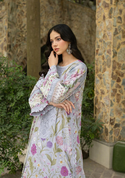 Elaf Premium | Signature Embroidered Lawn with Chiffon Collection 26 | ESG-5A ARIANA - Luxury Dress - available at Maria Faisal in UK and USA.