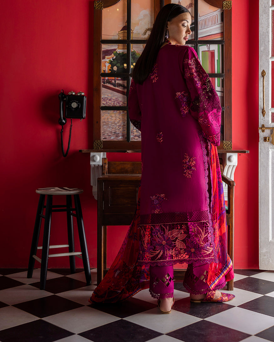 Esmel | Mon Tresor Luxe Lawn 26 | Paix Amour Bonheur - Luxury Dress - available at Maria Faisal in UK and USA.