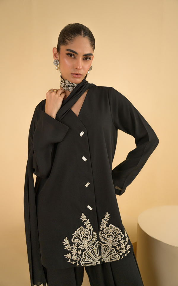 Sana Abbas | La Fiesta | Zara - Luxury Dress - available at Maria Faisal in UK and USA.