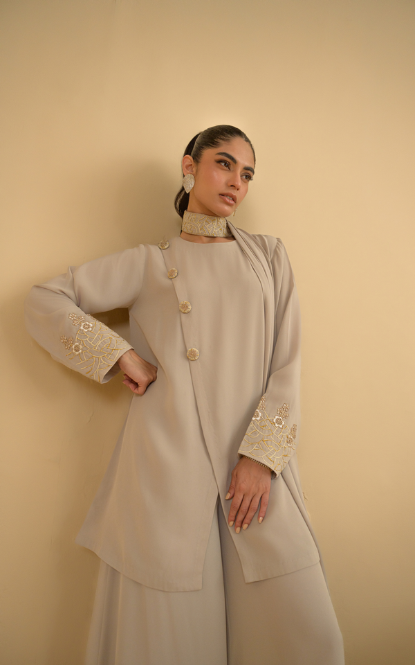 Sana Abbas | La Fiesta | Tessa - Luxury Dress - available at Maria Faisal in UK and USA.