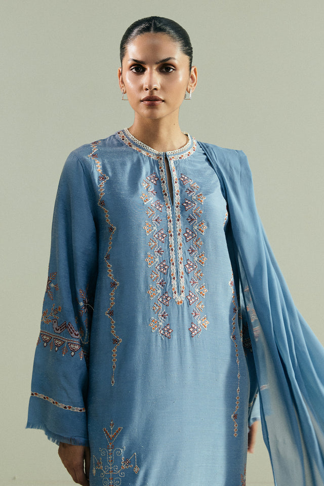 Zara Shahjahan | Pret 26 | CR25P0962A - Luxury Dress - available at Maria Faisal in UK and USA.