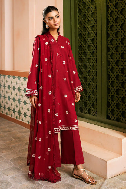 Marjjan | Leya Collection | MBL-99 (MAROON) - Luxury Dress - available at Maria Faisal in UK and USA.
