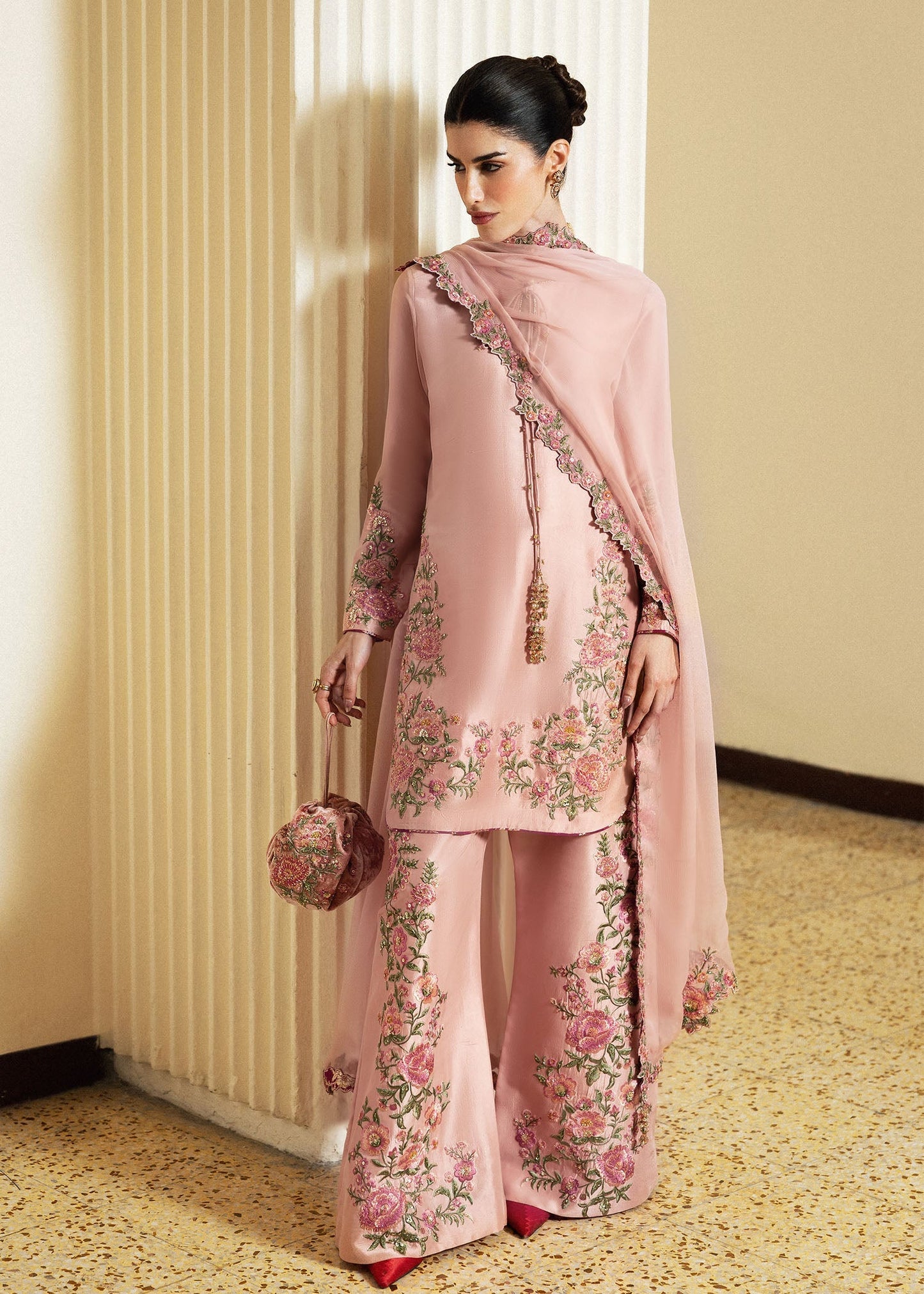 Hussain Rehar | Luxury Pret 26 | Zahra - Luxury Dress - available at Maria Faisal in UK and USA.