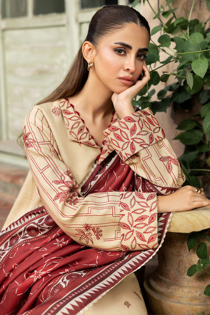 Farasha | Eminence Khaddar 25 | Sunrose - Casual Dress - available at Maria Faisal in UK and USA.