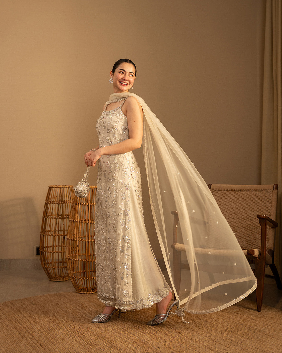 Faiza Saqlain | Reina Luxe | Penina - Formal Dress - available at Maria Faisal in UK and USA.