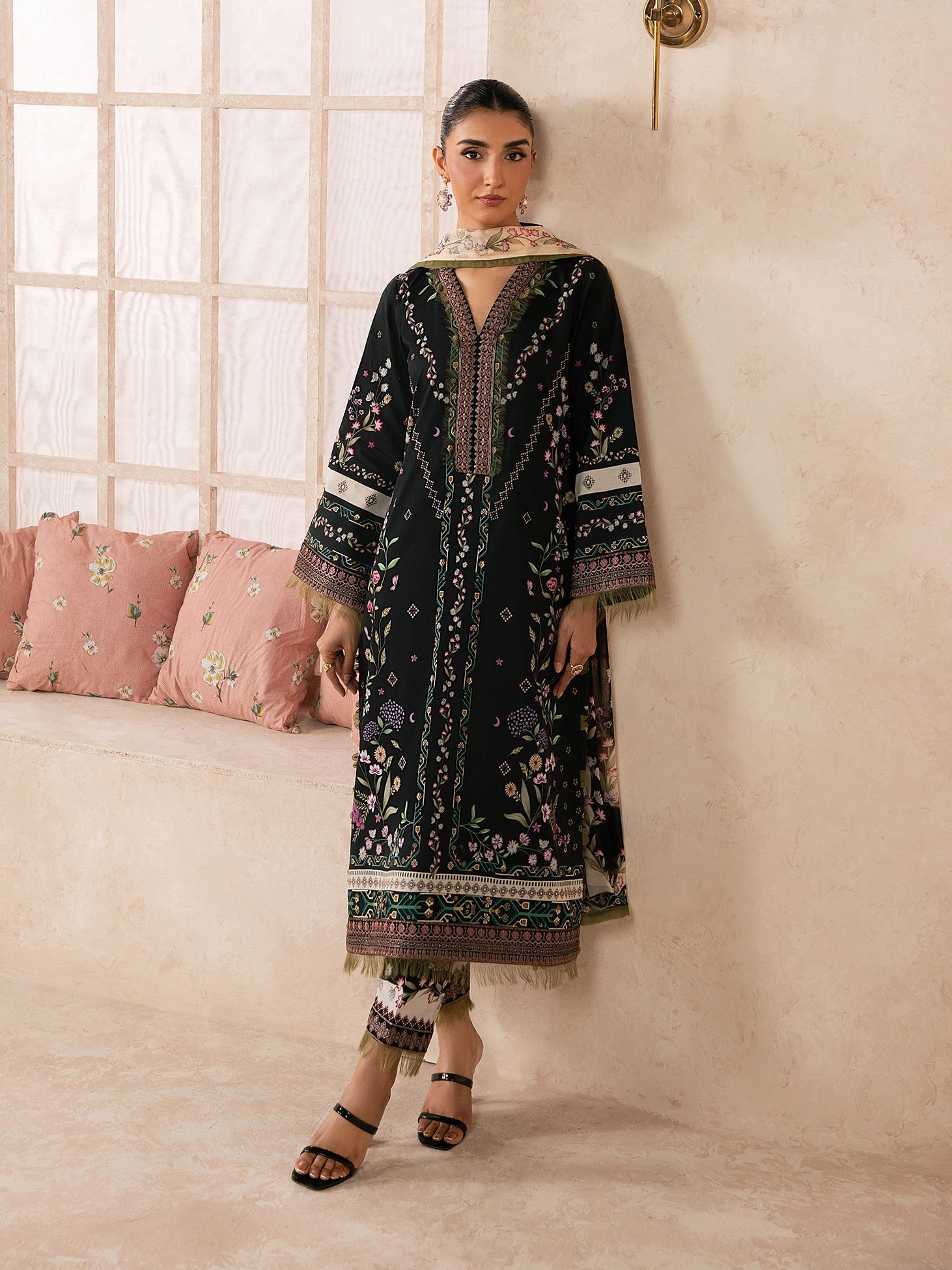 Gulaal | Syra Lawn 26 | Elina SKU D - 5 - Luxury Dress - available at Maria Faisal in UK and USA.