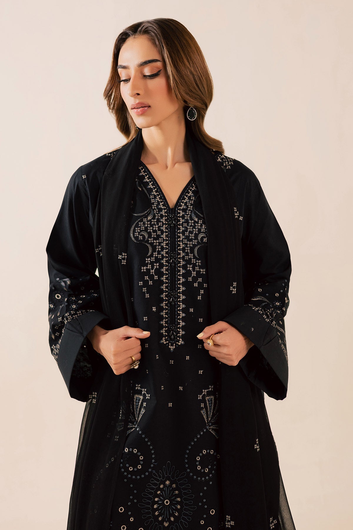 Nureh | Shades of Summer | NP-752 - Luxury Dress - available at Maria Faisal in UK and USA.