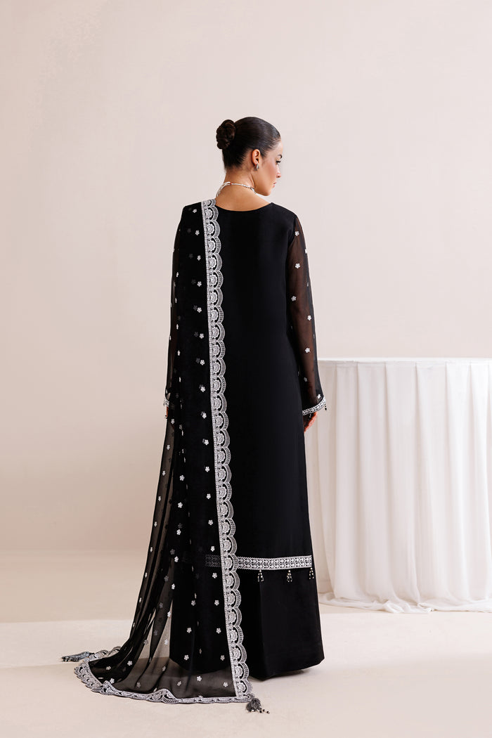 Farasha | Chiffon Threads 26 | Dark Mirage - Formal Dress - available at Maria Faisal in UK and USA.