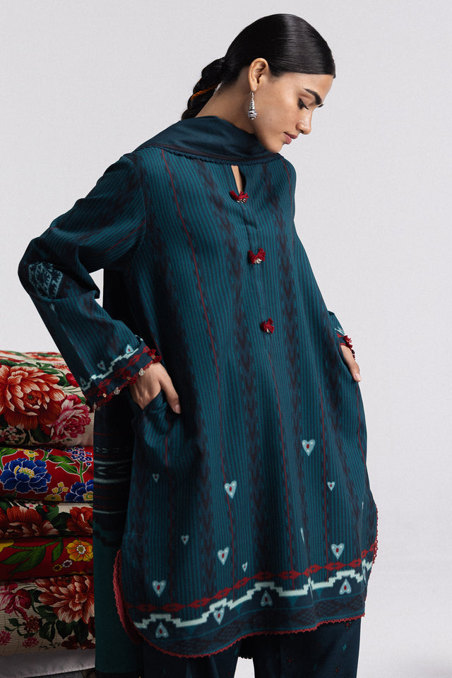Zara ShahJahan | Coco Prints Winter 26 | Leela-10B - Luxury Dress - available at Maria Faisal in UK and USA.