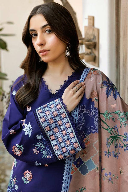 Farasha | Summer Weaves Embroidered Lawn | Indigo Glow by Maria Faisal - Registered Vendor of : Farasha - type : Ladies Clothes - 100% original wedding dresses