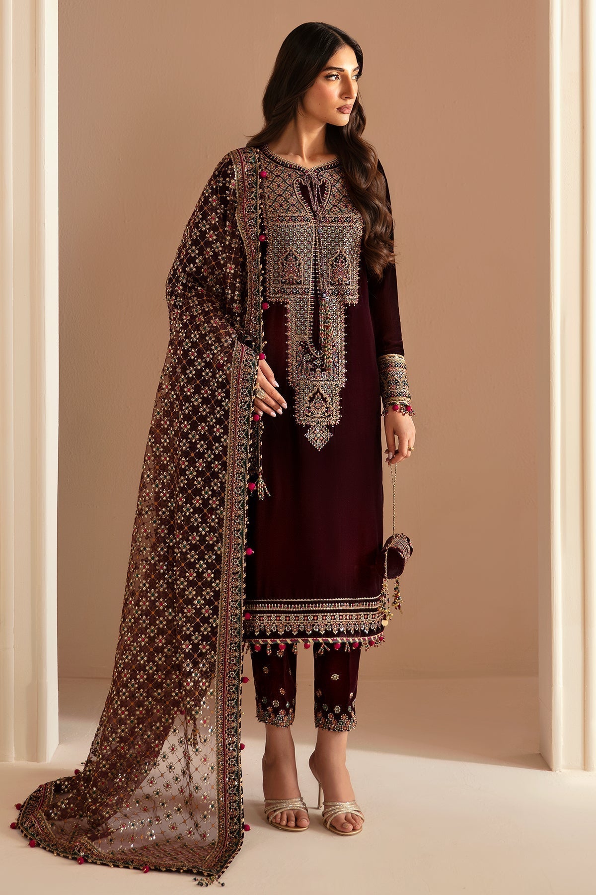 Jazmin | Velvet Edit 24 | Velvet Formal VF-2022 - Ladies Clothes - Maria Faisal