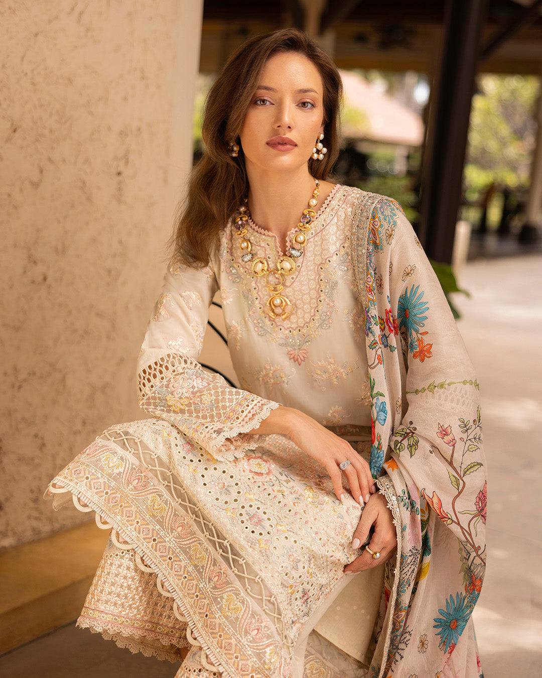 Faiza Saqlain | Zinnia Lawn 25 | Delilah by Maria Faisal - Registered Vendor of : Faiza Saqlain - type : Ladies Clothes - 100% original wedding dresses