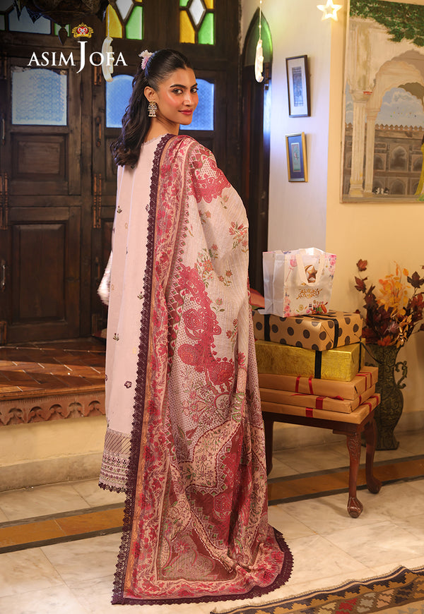 Asim Jofa | Summer Rhapsody | AJUBU-05 Embroidered Jacquard - Ladies Clothes - Maria Faisal